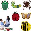 ODOXIA Sensory Mats for Kids | Textured Sensory Tiles | Pads for Autistic Children | Fun Learning Toys for Toddlers (Pack, Insects)