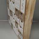 Juegoal Advent Calendar with 25 Drawers Countdown to Christmas, Refillable Wooden Advent Xmas Gift for Kids, 12 Inches Tall