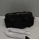 JOLLQUE Faux Suede Crossbody Bag for Women, Autumn Winter Handbags Purse, Fashion Small Designer Shoulder Barrel Bag (Black)