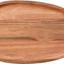 Stylish Irregular Oval Wooden Tray for Serving For Dishes, Fruits, and Snacks Perfect Dining Accessory (30.5 * 20)