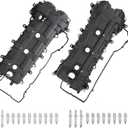 MITZONE Valve Covers compatible with 2011-2020 Dodge Chrysler Jeep RAM 3.6L V6 Grand Cherokee Wrangler Journey Grand Caravan Town Country 1500 Replaces 5184068AN 5184069AN (letf + Right Side)