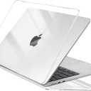 EooCoo Case Compatible with MacBook Air 13 inch M4 2025 2024 2023 2022 M3 M2 A3240 A3113 A2681, Crystal Hard Shell Scratch Resistant Protective Cover Compatible for MacBook Air 13.6 inch Case, Clear