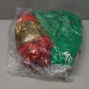 2 Pack 24 Inch Inflatable Christmas Balls, Giant Inflatable Ornaments Outdoor, Extra Large Outdoor Christmas Ornaments for Lawn, Porch, and Front Door (Red & Green)