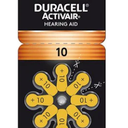 6 Duracell Hearing Aid Batteries Size: 10