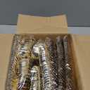 SUT 300 Pcs Gold Plastic Cutlery, Gold Utensils Disposable, Gold Plastic Silverware Set Include 100 Gold Plastic Forks, 100 Gold Plastic Spoons, 100 Gold Plastic Knives Heavy Duty Flatware for Party