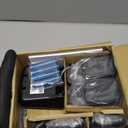 Panasonic Cordless Phone with Answering Machine, Advanced Call Block, Bilingual Caller ID and High-Contrast Display, Expandable System with 2 Handset Cordless Telephones - KX-TGD832M (Metallic Black)