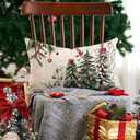 DFXSZ Christmas Pillow Covers 12x20 Inch Set of 2 Christmas Tree Decorative Throw Pillows Winter Christmas Decor for Home Couch TH-35B12 (Green)