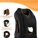 Sunany Travel Pillow, Inflatable Neck Pillow Used for Airplanes/Cars/Buses/Trains/Office Napping with Eye Mask/Earplugs (Balck)