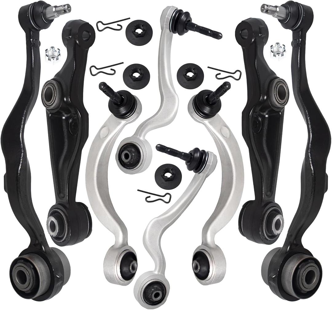 AUQDD 8Pc Suspension Kit (For AWD) Front Control Arm and Ball Joint Assembly Fit For 2009-2017 Le-xus LS460, LS600h (48670-59015 48670-59015 48640-50080 48620-50080 K623579 K623578 102-8428 102-8429)