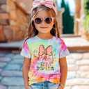 CM C&M WODRO Magical Kingdom Shirt Baby Girl Magic Castle Bow Tie-Dye T-Shirt Kids Fairy Tale Short Sleeve Summer Tee Tops(Tie-Dye 2,18-24 Months)