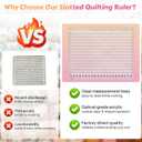 XL Slotted Quilting Ruler 17-3/4 "x 22" Extra Large Slotted Quilting Ruler, 17.75x22in