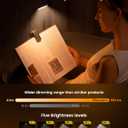 Glocusent 20 LED Reading Lights for Books in Bed, Eye Caring Reading Light, 5 Colors & 5 Brightness 3100LM Dimmable, 1200mAh Rechargeable Book Light to 90H, Lightweight Clip on Light for Book Lovers