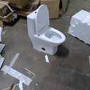 Sublime II One-Piece 12" Rough-in 1.1/1.6 GPF Dual Top Flush Round Compact Toilet in Glossy White