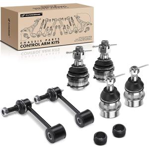 A-Premium 6Pcs Front Suspension Kit, Sway Bar Link, Upper & Lower Ball Joint, Compatible with Jeep Wrangler 2007-2017, Wrangler JK 2018