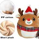 Christmas Plush Reindeer, Stuffed Animal with Christmas Hat, Stuffy Reindeer for Kids