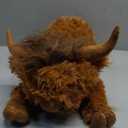 Highland Cow Stuffed Animals, Microwavable Stuffed Animal Adorable Fluffy Highland Cow Plush for Warmth Comfort, Heatable Coolable Lavender Scent Toy, Cute Soft Plushies Gift for Kid Boys Girl & Adult