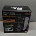 AIRMSEN Grind & Brew Coffee Maker with Built-in Grinder - Single-Serve Machine Compatible with K-Cup Pods & Ground Coffee, 1000W Fast 6-14oz Brew, Descaling Alert, Touchscreen & 50oz Removable Tank