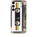 Case for Galaxy S23 FE with Reinforced Corners TPU Soft Bumper Retro Cassette Tape Case Compatible with Samsung Galaxy S23 FE