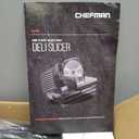 Chefman Electric Deli Slicer With Adjustable Slices, Stainless Steel Blades, Safe Feet - For Ham, Cheese, Bread, Fruit & Veggies