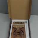Kalimba 17 Key Thumb Piano, Portable Mahogany Mbira Finger Piano with Instruction, Carrying Bag, Tune Hammer, Holiday Gift for Kids, Light Brown - Musical Instruments for Kids