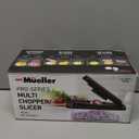 Mueller Pro-Series 10-in-1, 8 Blade Vegetable Chopper, Mandoline Slicer, Onion Mincer, Cutter, Dicer, Veggie Chopper with Container, Kitchen Essentials & Gadgets, House Warming Gifts New Home, Black