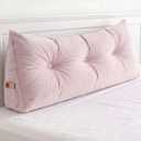 Wedge Headboard Pillow for Back Support, Removable Cover, Twin