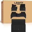 LASFIT Floor Mats & Cargo Mat for Land Rover Range Rover Sport 2023-2026, TPE All Weather Protection 1st & 2nd Row Floor Liners for Range Rover Sport Accessories, Black, Easy to Clean