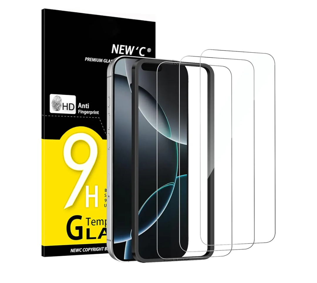 Pack Of 5 NEW'C 3 Pack Privacy for iPhone 17 Pro Max, iPhone 16 Pro Max Screen Protector (6.9 inches), AntiSpy Tempered Glass Film, Enhanced 28 Degree Privacy Angle Easy Installation Tool Included Pack Of 5 NEW'C 3 Pack Privacy for iPhone 17 Pro Max, iPhone 16 Pro Max Screen Protector (6.9 inches), AntiSpy Tempered Glass Film, Enhanced 28 Degree Privacy Angle Easy Installation Tool Included