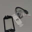 HDMI 2.1 Wall Plate, ELECTOP 8K HDMI Wall Outlet Pass Through with Low Voltage Metal Mounting Bracket, Supports 8K@60Hz and 4K@120Hz, 3D, HDR, 48 Gbps HDMI Box, Fits Home Theater Systems