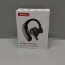 Dual-Mic AI Noise Cancelling Bluetooth Headset for Cell Phones, 10 Days Standby 30Hrs HD Talktime Bluetooth Earpiece IPX6 Waterproof Ultralight for Driving/Truckers/Business, Black