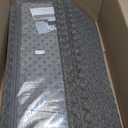 PURE ERA Bullnose Carpet Stair Treads Set Tape Free Non-Slip Indoor Stair Protectors Pet Friendly Rugs9.5" x 30", 14 Pieces, Grey Mini-Diamond Trellis