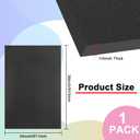 Black ABS Plastic Sheet 24" x 36" x 1/4" Thick Black Rigid Thermoplastic Sheet (Upgrade Surface) 6MM Flexible High Tensile ABS Moldable Plastic Panel for Crafts, DIY, Signs