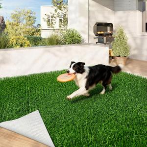 Artificial Grass Indoor Outdoor Turf Rug,4Ft x 6Ft Soft and Durable High Density Realistic Fake Grass Carpe,Pet-Friendly,Perfect for Patio,Lawn,Balcony,Weddings Photoshoot Backdrop
