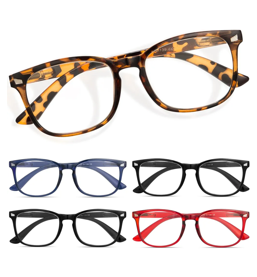 CCVOO Reading Glasses for Women/Men, Eyeglasses, Blue Light Readers for Women/Men, Computer Eye Glasses, Cheaters, +1.25