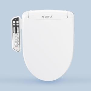 Lotus Bidet ATS-500 Elongated | Heated Toilet Seat with Adjustable Warm Water Wash, Stainless Steel Nozzle, Side Control Panel, Warm Air Dryer, Eco Mode, Easy DIY Installation