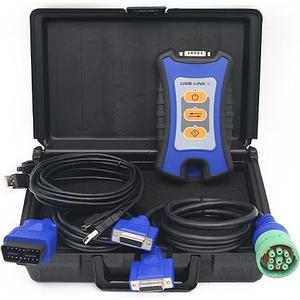 LEAPTREND for NEXIQ USB Link 3 Bluetooth Diagnostic Scanner Tool (CD/) 121052, Wireless Universal Heavy Duty Diesel Truck Excavator OBD2 Scanner