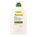 Aveeno Daily Moisturizing Body Wash for Dry & Sensitive Skin + Prebiotic Oat, Body Wash Gently Cleanses & Nourishes Dry Skin, Lightly Scented, Value Size, 33 fl. oz