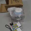 Rechargeable Battery LED Spotlight Indoor: Wireless Mini Art Accent Spot Lights with Timer Remote - Small Dimmable Uplight for Plants Display Painting Dartboard Artwork Portrait Closet (2 pack, Black)