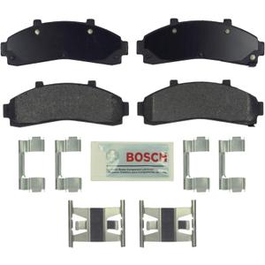 BOSCH BE652H Blue Ceramic Disc Brake Pad Set With Hardware - Compatible With Select Ford Explorer, Ranger; Mazda B2300, B2500, B3000, B4000; Mercury Mountaineer; FRONT