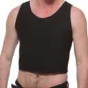 Underworks USA Econo High Power Chest Binder Top - FTM, Non-Binary, Transgender - 943 (Medium, Black)