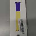 MOFT Snap Duo Watch Bands Compatible with Apple Watch, Quick Magnetic Wear, Duo-Color Design & Soft Silicone, iWatch Bands for Ultra 3/2/1, Series 11/10/9/8/7/SE/6/5/4/3/2/1, 38/40/41/42/44/45/46/49mm (Strike Yellow x Poise Purple)