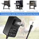 12V Power Adapter Replacement Part 9004190216 is Compatible with Masterbuilt Gravity Series 560, 800, 1050 XL Digital Charcoal Grill. (15 Feet Black)