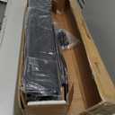 Kokorona 4 Panel Room Divider, 6FT Tall Folding Privacy Screen Wall Dividers, Portable Privacy Screen Freestanding Room Divider for Room Separation, Included - Cover Strips, Black, 136''W x 71''H