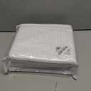 MIYE Pleated Waffle Weave Bed Skirt, Tailored Dust Ruffle 12 Inch Drop Easy Fit, Machine Washable, No Split Corners (White, King - 12" Drop)