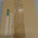 TOSSWARE POP 9oz Flute, Premium Quality, Recyclable, Unbreakable & Crystal Clear Plastic Champagne Glasses,Flute , 12 Count (Pack of 1)