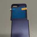 Ruky Slim Case for Samsung Z Flip 5, Hard PC Shockproof Protective Cover, Built-in Back Screen Protector & Support Wireless Charging Phone Case for Samsung Galaxy Z Flip 5, Dark Blue