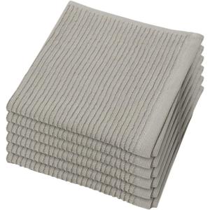 Now Designs Ripple Kitchen Dishcloth, Set of 6, London Grey - A02763aa