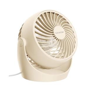Gaiatop Desk Fan, 5-Inch Portable Electric Table Desktop Air Circulator Fans, Small but Powerful with 3 Speed 360° Adjustable Tilt for Cooling Home Dorm Office Bedroom Bathroom Kitchen, Beige