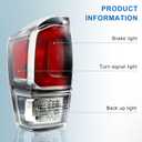 Tail Light Housing Compatible with 2020 2021 Toyota Tacoma Pickup Factory Style Rear Taillight Brake Lamp (Left Driver Side)