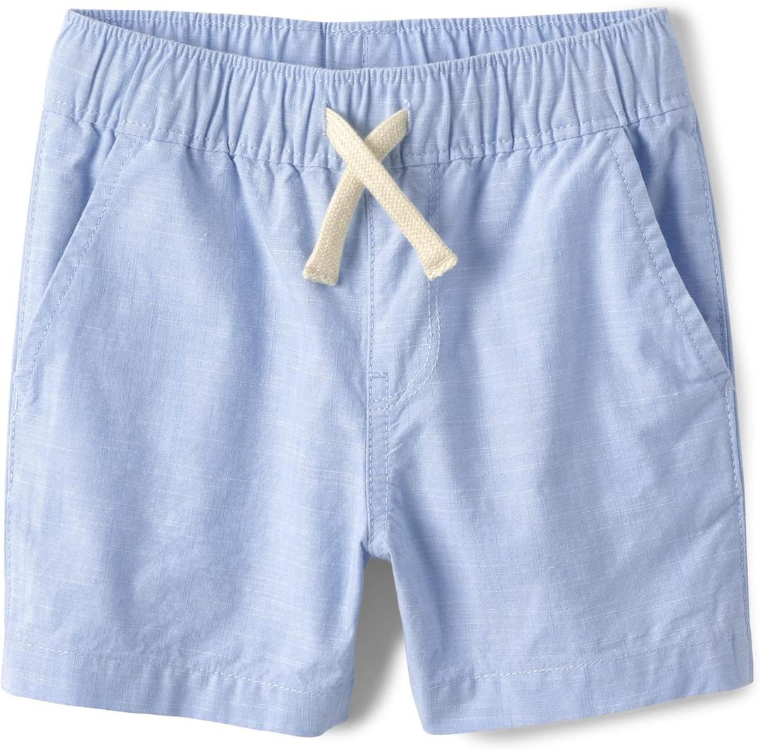 The Children's Place Boys' Uniform Pull on Cargo Shorts (6-9 Months, Whirlwind)
